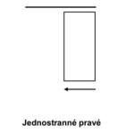 LABE T3 TRENTO A Jednokolejnice rovná pro záclony nebo závěsy